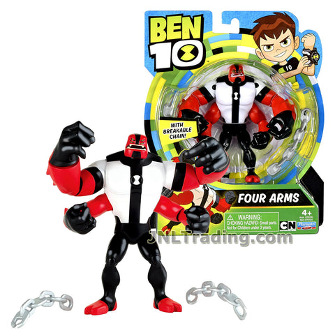 Cartoon Network Year 2017 Ben 10 Series 5 Inch Tall Figure - FOUR ARMS with 2 Chain Links