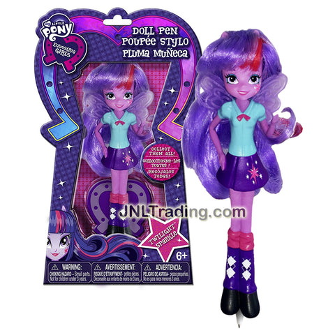 Hasbro Year 2015 My Little Pony Equestria Girls Series 6 Inch Tall Collectible Doll Pen Set - TWILIGHT SPARKLE with Base