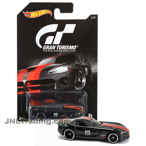 Year 2015 Hot Wheels PS Gran Turismo Series 1:64 Scale Die Cast Car 5/8 - Black Sport Coupe '05 DODGE VIPER SRT10