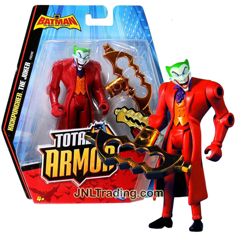 Mattel Year 2010 DC Batman The Brave and The Bold Total Armor Series 5 Inch Tall Action Figure - KICKPUNCHER THE JOKER V8399 with Knuckle Brass