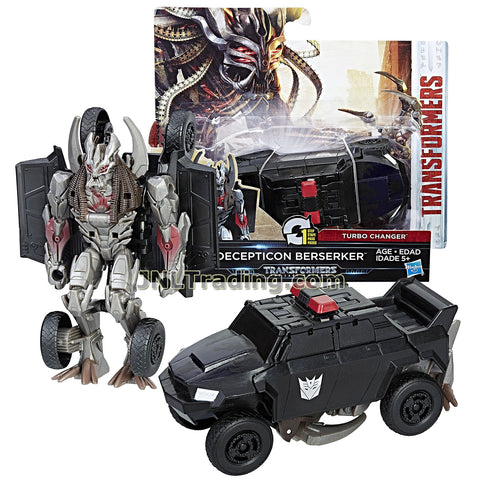 Transformers Year 2016 The Last Knight Movie Series 1 Step Changer 5 Inch Tall Figure -DECEPTICON BERSERKER (Vehicle Mode: Police SUV)
