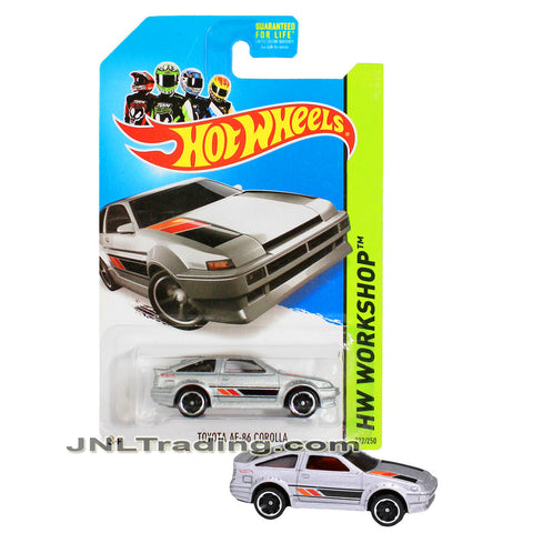 Year 2013 Hot Wheels HW Workshop Series 1:64 Scale Die Cast Car Set - Silver Sport Compact TOYOTA AE-86 COROLLA