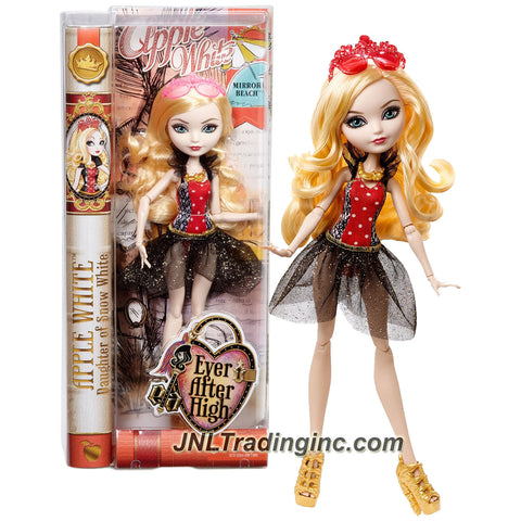 Mattel Year 2014 Ever After High Mirror Beach Series 10 Inch Doll - Daughter of Snow White APPLE WHITE (CLC65) with Sunglasses and Necklace