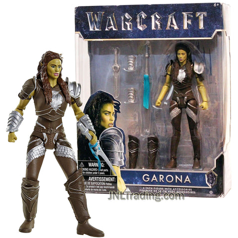 Year 2016 Warcraft Movie Series 6 Inch Tall Figure - GARONA with 14 Points of Articulation, Leg Guard, Gauntlet, Throwing Knife and Sword