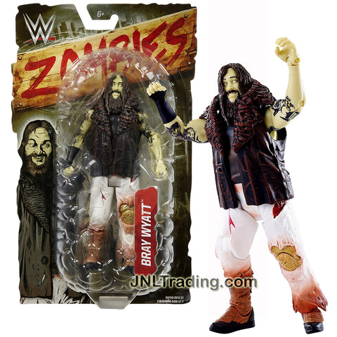Mattel Year 2016 World Wresling Entertainment WWE Zombies Series 7 Inch Tall Figure - Zombified BRAY WYATT with Removable Vest Jacket