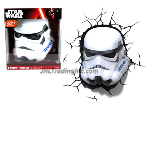 3DLightFX Star Wars Series Battery Operated 3D Deco Night Light : STORMTROOPER Helmet with Light Up LED Bulbs