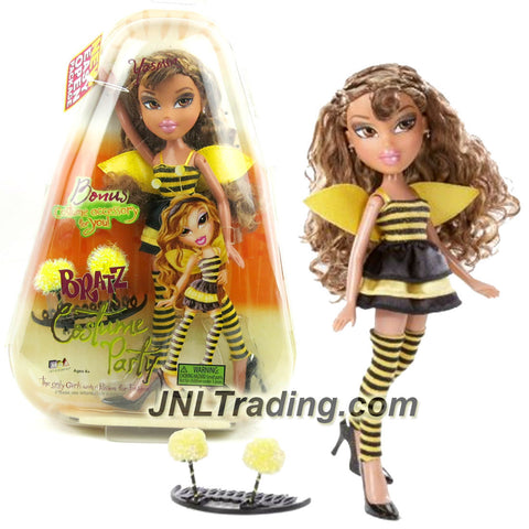 MGA Entertainment Bratz Costume Party Series 10 Inch Doll - YASMIN in Bumblebee Outfit with Earrings and Bonus Costume Accessory for You