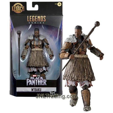 Year 2022 Marvel Legends Black Panther Series 6 Inch Tall Figure - M'BAKU with Battle Staff