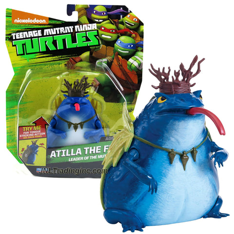 Playmates Year 2014 Nickelodeon Teenage Mutant Ninja Turtles 5 Inch Tall Action Figure : Leader of the Mutant Frogs ATILLA THE FROG with Tongue Striking Action