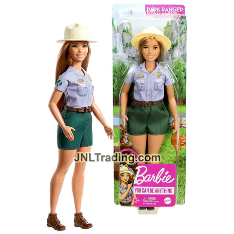 Year 2019 Barbie Career You Can Be Anything Series 12 Inch Doll - Hispanic Curvy PARK RANGER GNB31 with Hat
