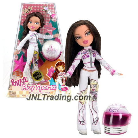 MGA Entertainment Bratz Play Sportz Series 10 Inch Doll - KATIA in Race Car Driving with Helmet, Trophy and Hairbrush