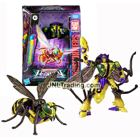 Year 2022 Transformers Generations Legacy Series Deluxe Class 5-1/2 Inch Tall Figure - Predacon BUZZSAW (Beast Mode: Wasp)