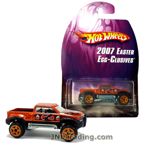 Hot Wheels Year 2007 Easter Egg-Clusives Series 1:64 Scale Die Cast Car Set - Copper Color Pick-Up Truck Bunny 9 MEGA-DUTY L4710
