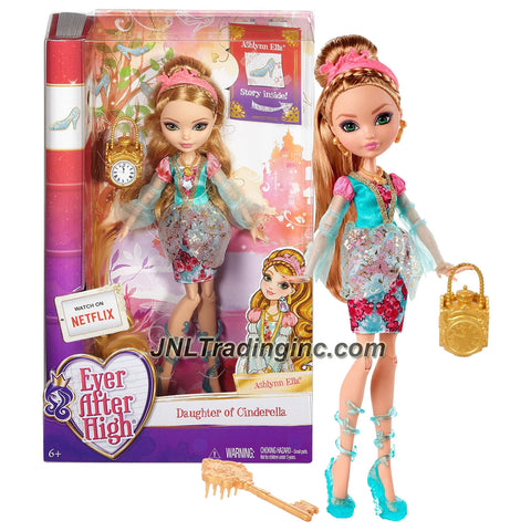 Mattel Year 2015 Ever After High Story Series 11 Inch Doll Set - Daughter of Cinderella ASHLYNN ELLA (CJT36) with Purse, Hairbrush & Doll Stand