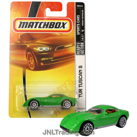 Matchbox Year 2007 Sports Cars Series 1:64 Scale Die Cast Metal Car #22 - Green Color Sport Coupe TVR TUSCAN S M5315