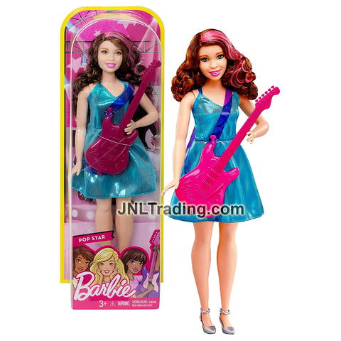Year 2016 Barbie Career You Can Be Anything Series 12 Inch Doll - Caucasian POP STAR DVF52 with Guitar
