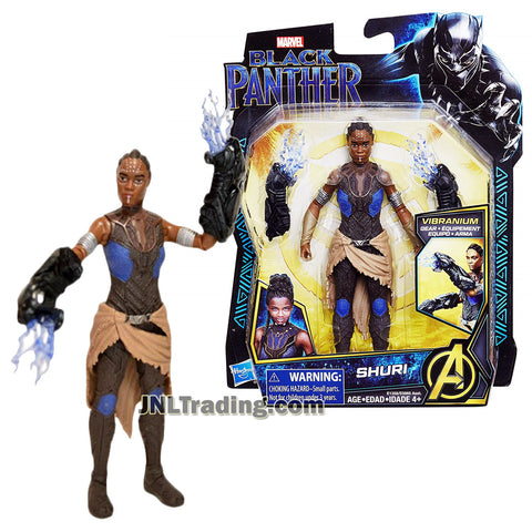 Marvel Year 2017 Black Panther Movie Series 6 Inch Tall Figure - SHURI with Vibranium Gear