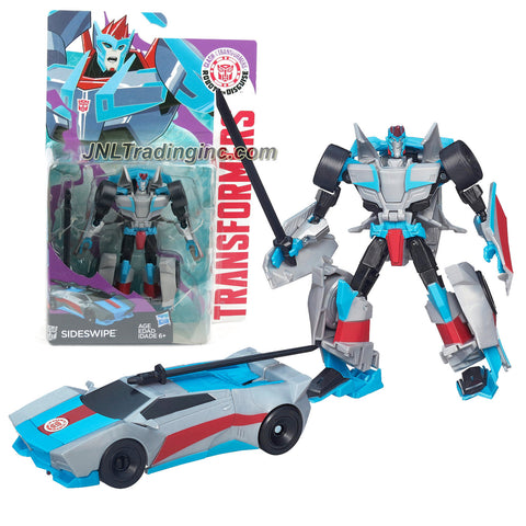 Hasbro Year 2015 Clash of the Transformers Series Exclusive Warriors Class 5 Inch Tall Robot Action Figure - Autobot SIDESWIPE with Sword (Vehicle Mode: Sports Car)