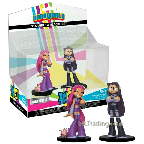 DC Hero World Teen Titans Go! Series 2 Pack 4 Inch Tall Vinyl Figure Collections - Starfire and Blackfire