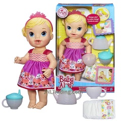 Year 2014 Baby BA Alive Series 12 Inch Doll Set - Teacup Surprise