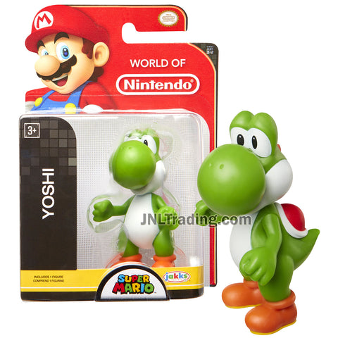 Year 2015 World of Nintendo "Super Mario" Series 3 Inch Tall Mini Figure - Green YOSHI