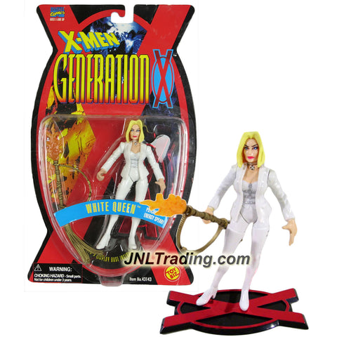 Marvel Comics Year 1996 X-Men Generation X Series 5 Inch Tall Figure - WHITE QUEEN with Psychic Energy Spear and Display Base