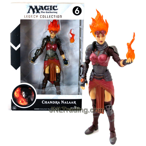 Funko Year 2014 Magic The Gathering Legacy Collection Series 7-1/2 Inch Tall Action Figure - CHANDRA NALAAR with Ball of Flame