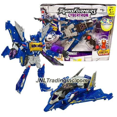 Hasbro Year 2005 Transformers Cybertron Series Voyager Class 8 Inch Tall Robot Action Figure - Decepticon SOUNDWAVE with Bomb that Converts to LASERBEAK Mini-Con, Harmonic Wave Cannon, Subsonic Shocker and Planet X Cyber Key (Vehicle Mode: Bomber Jet)