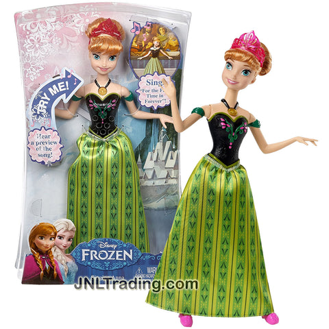 Mattel Year 2014 Disney Frozen Series 12 Inch Tall  Electronic Singing Doll - ANNA with "For The First Time In Forever" Song and Tiara