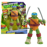 Playmates Year 2014 Teenage Mutant Ninja Turtles TMNT Head Droppin' Series 11 Inch Tall Action Figure - LEONARDO with Head Dropping Feature Plus 2 Katana Swords