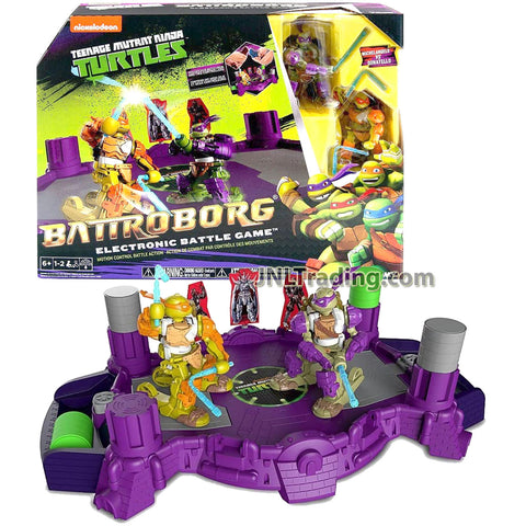 Year 2014 Teenage Mutant Ninja Turtles TMNT BATTROBORG Electronic Battle Game with Michelangelo and Donatello