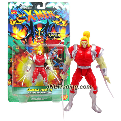 Marvel Comics Year 1996 X-Men Flashback Series 5 Inch Tall Action Figure - OMEGA RED II with Whipping Tendril and Collectible Card