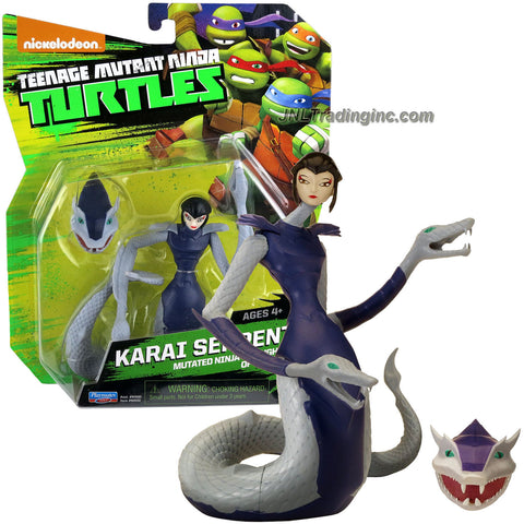 Playmates Year 2014 Nickelodeon Teenage Mutant Ninja Turtles 4-1/2 Inch Tall Action Figure - Mutated Ninja and Daughter of Splinter KARAI SERPENT with Removable Snake Head