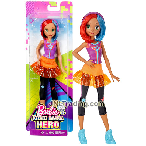 Mattel Year 2016 Barbie Video Game Hero Series 12 Inch Doll - GAIA DTW05 with Headphones and Blue Shoes