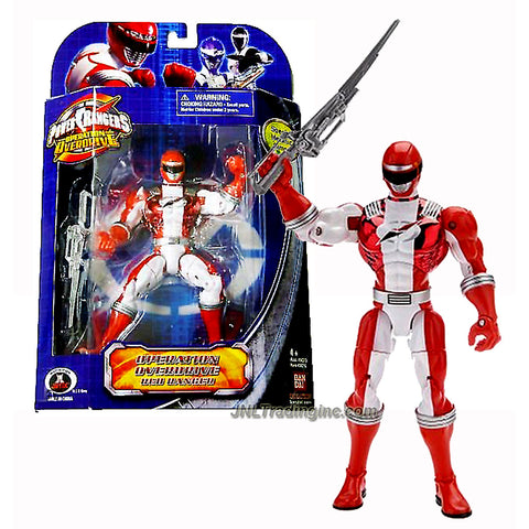 Bandai Power Rangers Operation Overdrive Series 7" Tall Figure - Special Metallic Armor RED RANGER with Sword