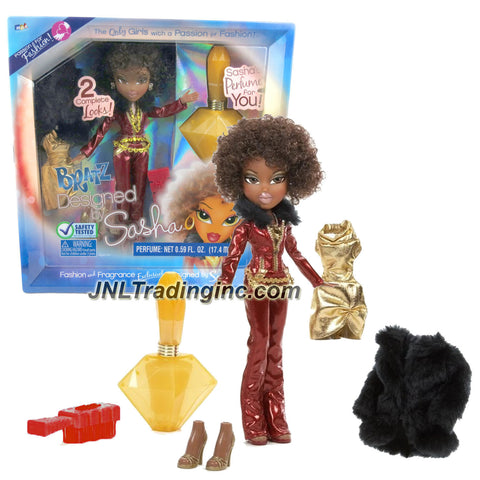 MGA Entertainment Bratz Passion For Fashion Fragrance Series 10 Inch Doll Set - SASHA with 2 Complete Outfits, Maroon Hairbrush and Fragrance For You