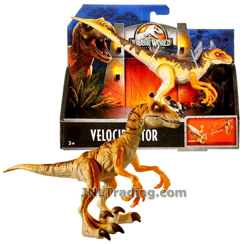 Year 2017 Jurassic JW World Series 8 Inch Long Dinosaur Figure - VELOCIRAPTOR with Forward Leap Action
