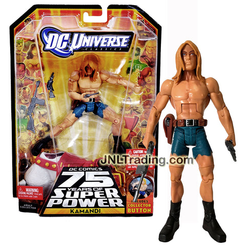 Mattel Year 2010 DC Universe Wave 14 Classics Series 6 Inch Tall Figure #1 - KAMANDI with Guns, Rifle, Ultra-Humanites Torso and Collector Button