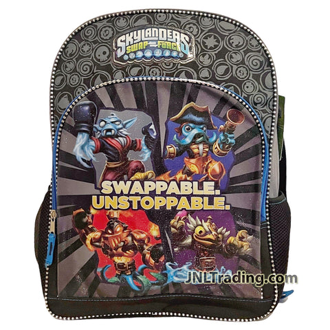 Skylanders Swap Forces Swappable Unstoppable School Backpack with 2 Compartments, 2 Side Pockets and Adjustable Shoulder Straps