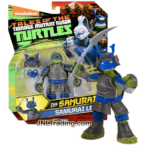 Playmates Year 2017 Tales of the Teenage Mutant Ninja Turtles TMNT Series 5 Inch Tall Figure - SAMURAI LEO with Katana Sword, Mask and Helmet
