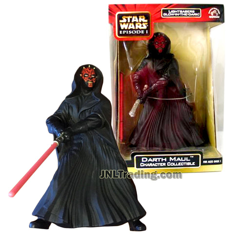 Star Wars Year 1999 Episode 1 The Phantom Menace Character Collectible Series 9 Inch Tall Figure - DARTH MAUL with Glow-In-The-Dark Lightsaber