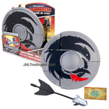 Spin Master Year 2013 Dreamworks Movie Series "DRAGONS - Defenders of Berk" Weapon Set - TRANSFORMING SHIELD that Converts to Crossbow Plus 1 Missile and Map