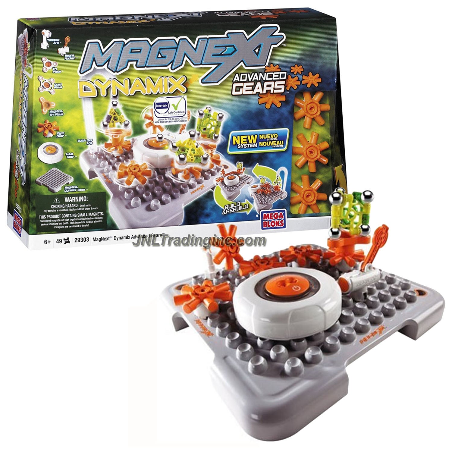 Year 2008 Mega Bloks MagNext # 29303 DYNAMIX ADVANCED GEARS