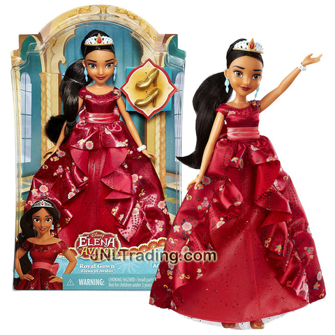 Disney Year 2015 Elena of Avalor Movie Series 12 Inch Doll - ROYAL GOWN ELENA of AVALOR B7370 with Earrings, Bracelet and Tiara