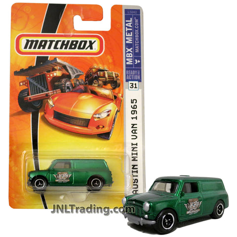 Year 2007 Matchbox MBX Metal Series 1:64 Scale Die Cast Car Set #31 - Green 55th Anniversary 1965 AUSTIN MINI VAN