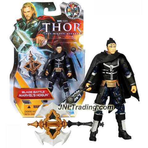 Hasbro Year 2010 Marvel Thor The Mighty Avenger 4" Tall Figure #09 - BLADE BATTLE MARVEL'S HOGUN with Battle Mace and War Axe with Detachable Blades