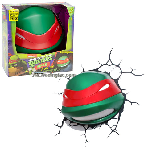 3DLightFX Teenage Mutant Ninja Turtles TMNT Series 3D Deco Night Light - RAPHAEL HEAD