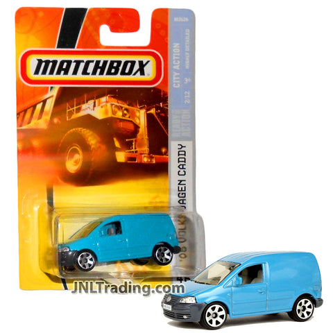 Year 2007 Matchbox MBX City Action Series 1:64 Scale Die Cast Metal Car #46 - Blue Commercial Vehicle '06 VOLKSWAGEN CADDY