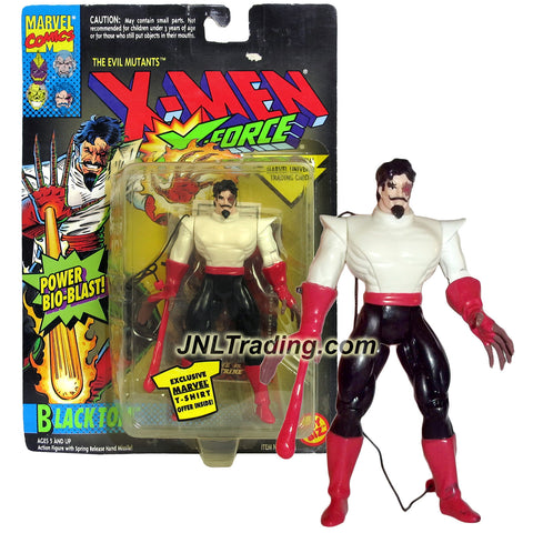 ToyBiz Year 1994 Marvel Comics X-MEN X-Force Series 5 Inch Tall Action Figure - The Evil Mutant BLACK TOM with Power Bio Blast & Trading Card