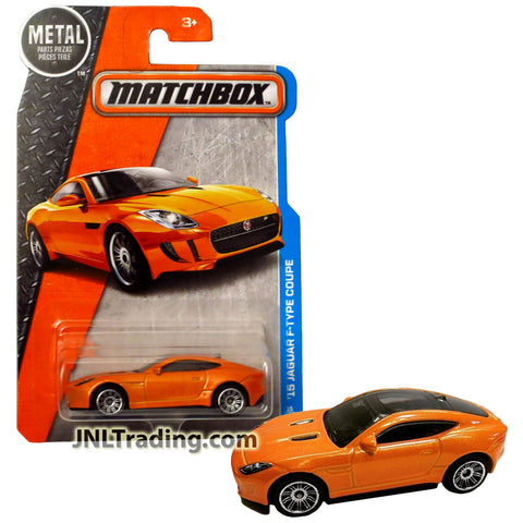 Year 2016 Matchbox MBX Adventure City Series 1:64 Scale Die Cast Metal Car #15 - Orange '15 JAGUAR F-TYPE SPORT COUPE